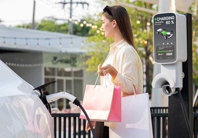 commercial charging while you shop