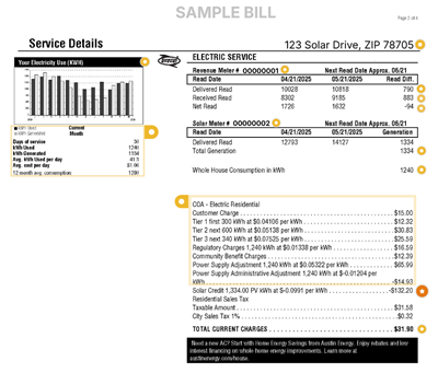 Utility bill